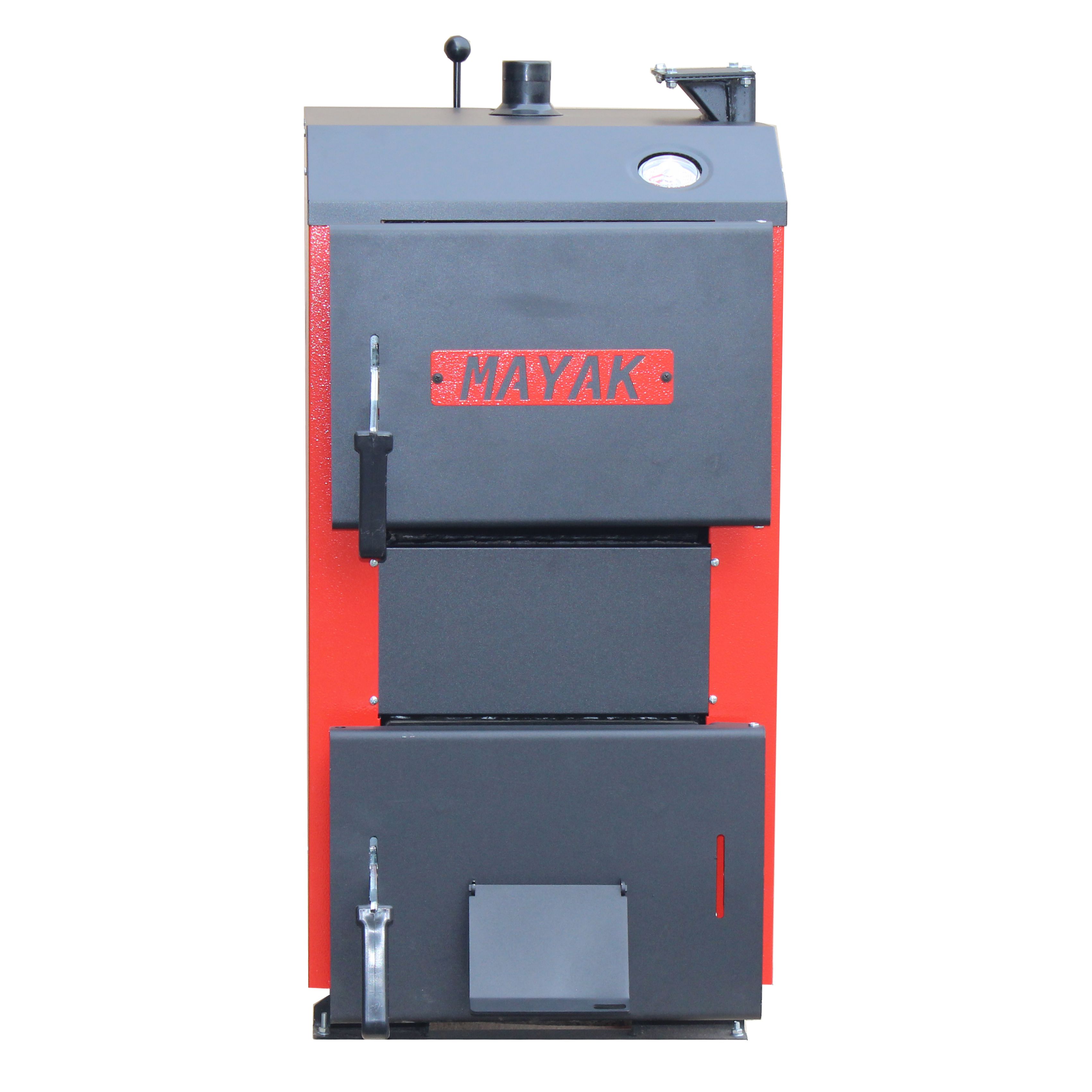 Твердопаливний котел з чавунними колосниками Маяк АОТ-12 STANDARD 5MM